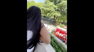 Hoy me tocó hotel gratis: una   divertida aventura en el balcón con el recepcionista   😝💦🍆